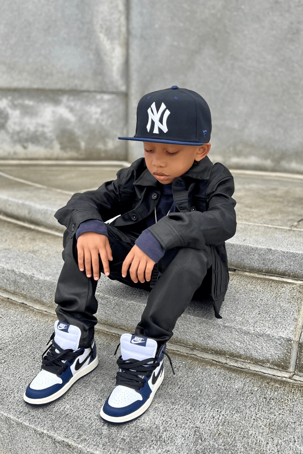 Kids Stacked Smooth Criminal Denim (Jet Black) 7 Kids Stacked Smooth Criminal Denim (Jet Black) - Image 7