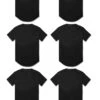 SCALLOP T-SHIRT 6 PACK (BLACKOUT) -Jordan Craig Shop 6 pack black