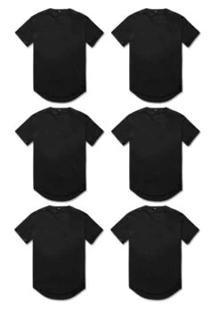 SCALLOP T-SHIRT 6 PACK (BLACKOUT)
