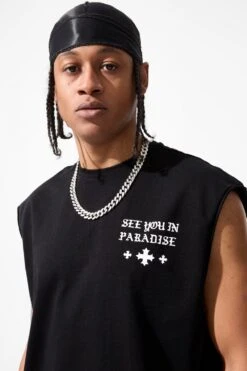 SYIP Cut Off T-Shirt 27 SYIP Cut Off T-Shirt -Jordan Craig Shop 7000A BLACK MODEL2