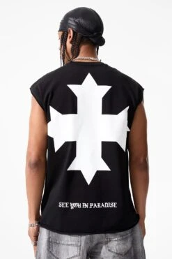 SYIP Cut Off T-Shirt 28 SYIP Cut Off T-Shirt -Jordan Craig Shop 7000A BLACK MODEL4