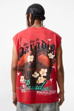 Heartfelt Cut Off T-Shirt -Jordan Craig Shop 7002A RED MODEL4