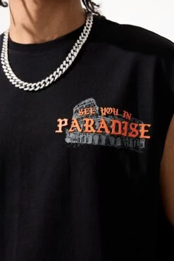 Babylon Cut Off T-Shirt (Black) 13 Babylon Cut Off T-Shirt (Black) -Jordan Craig Shop 7003A BLACK MODEL3