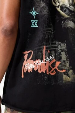 Babylon Cut Off T-Shirt (Black) 15 Babylon Cut Off T-Shirt (Black) -Jordan Craig Shop 7003A BLACK MODEL6