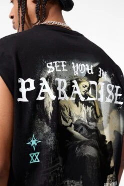 Babylon Cut Off T-Shirt (Black) 14 Babylon Cut Off T-Shirt (Black) -Jordan Craig Shop 7003A BLACK MODEL7