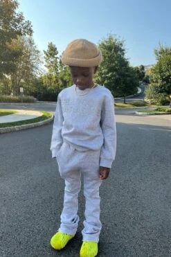 Kids Paradise Tonal Crewneck Sweatshirt (Heather Grey) 8 Kids Paradise Tonal Crewneck Sweatshirt (Heather Grey) -Jordan Craig Shop 7 583fbfff acf3 40cd bf9b 6f0c070d068e