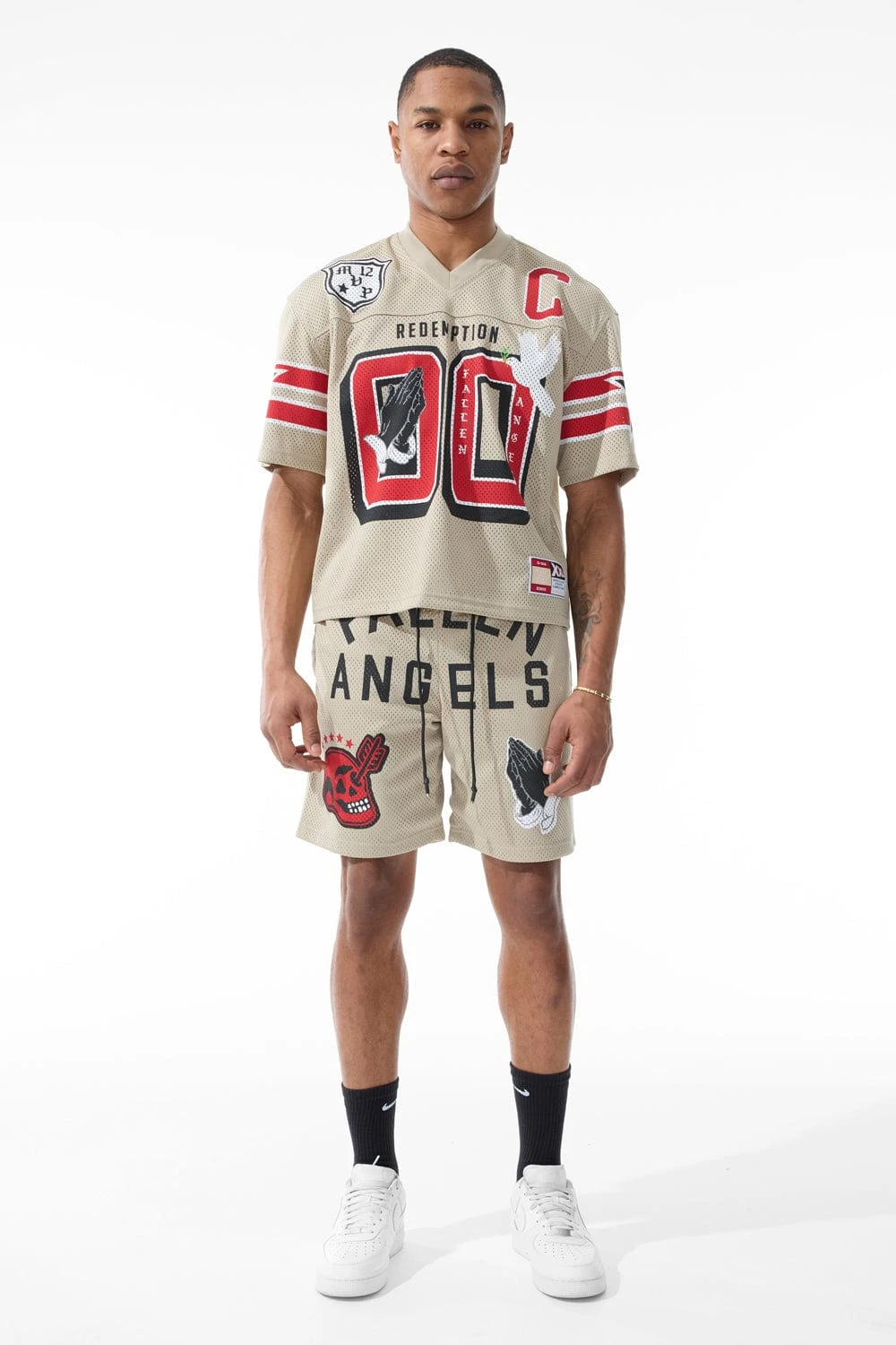 Fallen Angels Football Jersey (Khaki) 3 Fallen Angels Football Jersey (Khaki) - Image 3