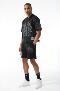 Retro - 5 Borough Mesh Shorts (Black) 8 Retro - 5 Borough Mesh Shorts (Black) -Jordan Craig Shop 8476 BLACK MODEL3 5d7a7ebd 310b 4d79 a2da da0fb3756cde