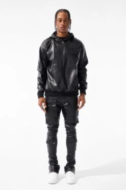 Thriller Pullover Hoodie 22 Thriller Pullover Hoodie -Jordan Craig Shop 8556H BLACK MODEL1