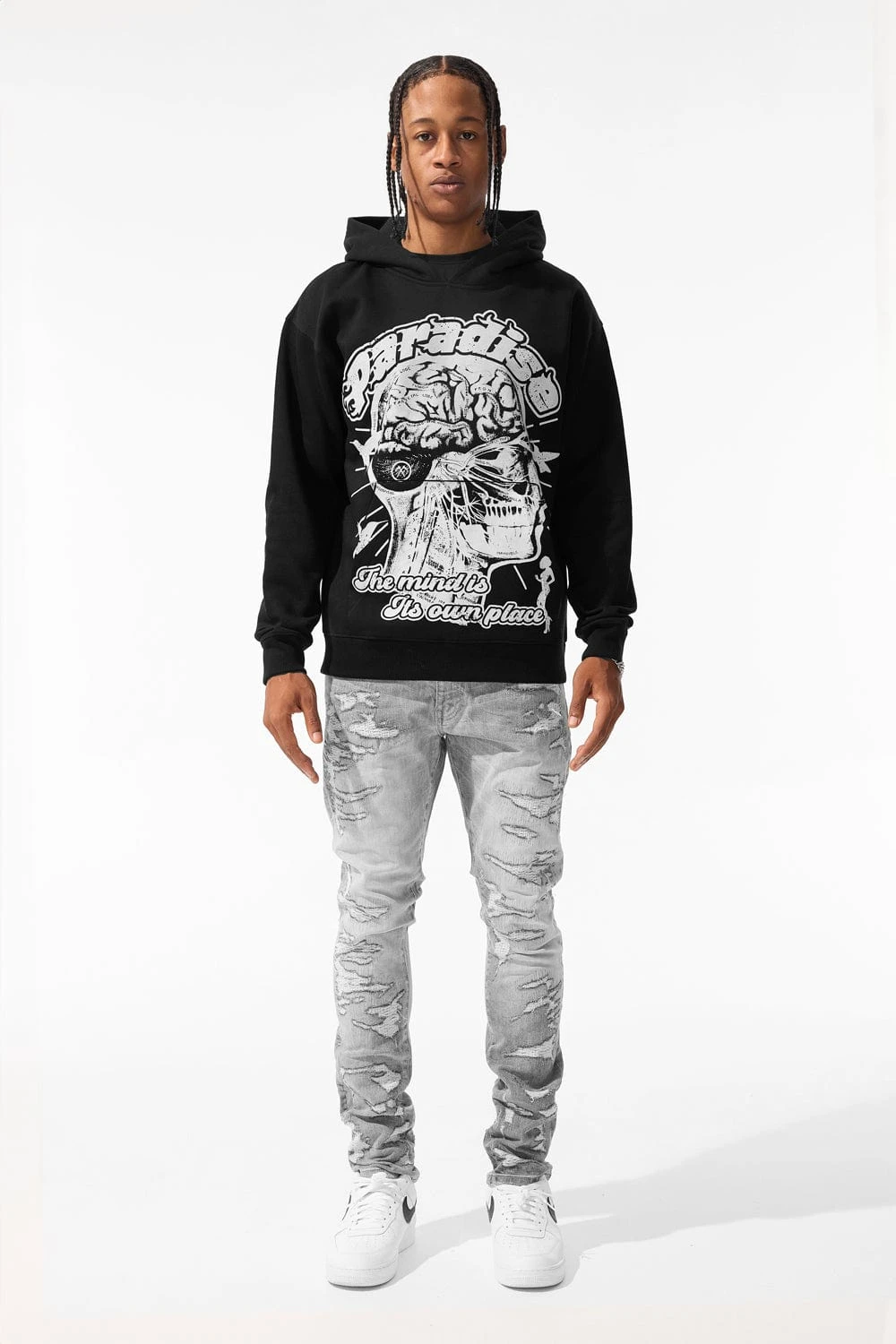 Cranial Paradise Pullover Hoodie (Black) 3 Cranial Paradise Pullover Hoodie (Black) - Image 3