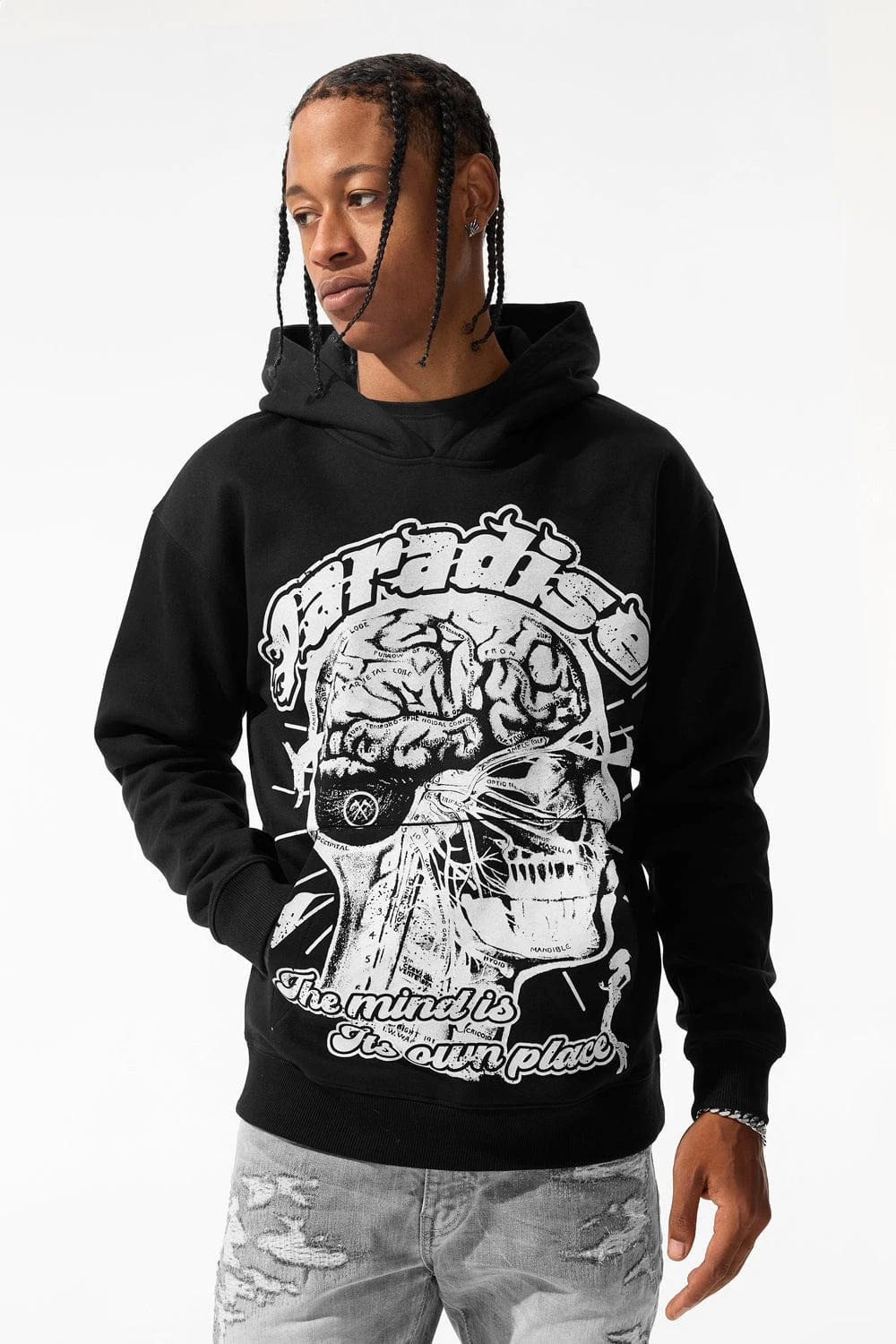 Cranial Paradise Pullover Hoodie (Black) 1 Cranial Paradise Pullover Hoodie (Black)