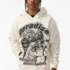 Cranial Paradise Pullover Hoodie (Bone) 41 Cranial Paradise Pullover Hoodie (Bone) -Jordan Craig Shop 8626H BONE MODEL2