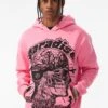 Cranial Paradise Pullover Hoodie (Pink) 9 Cranial Paradise Pullover Hoodie (Pink) -Jordan Craig Shop 8626H PINK MODEL2