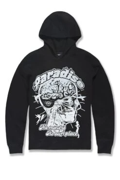 Cranial Paradise Pullover Hoodie -Jordan Craig Shop 8626H BLACK F 1