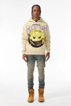 Bad Intentions Pullover Hoodie (Khaki) 6 Bad Intentions Pullover Hoodie (Khaki) -Jordan Craig Shop 8628H KHAKI MODEL1
