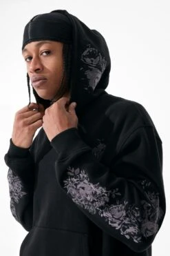 Eternal Darkness Pullover Hoodie (Black) -Jordan Craig Shop 8635H BLACK MODEL3