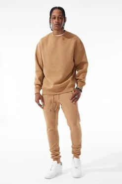 Uptown Crewneck Sweatshirt 25 Uptown Crewneck Sweatshirt -Jordan Craig Shop 8830T MOCHA MODEL1