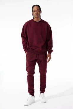 Uptown Crewneck Sweatshirt 28 Uptown Crewneck Sweatshirt -Jordan Craig Shop 8830T WINE MODEL1