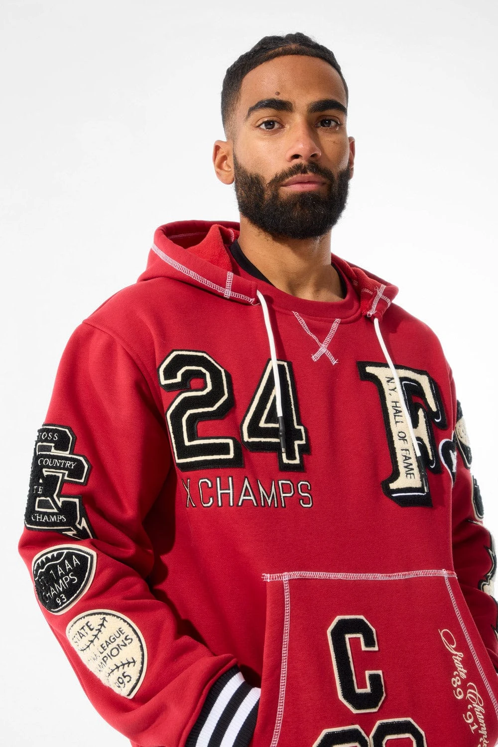 Hall Of Fame Pullover Hoodie (Deep Red) 4 Hall Of Fame Pullover Hoodie (Deep Red) - Image 4