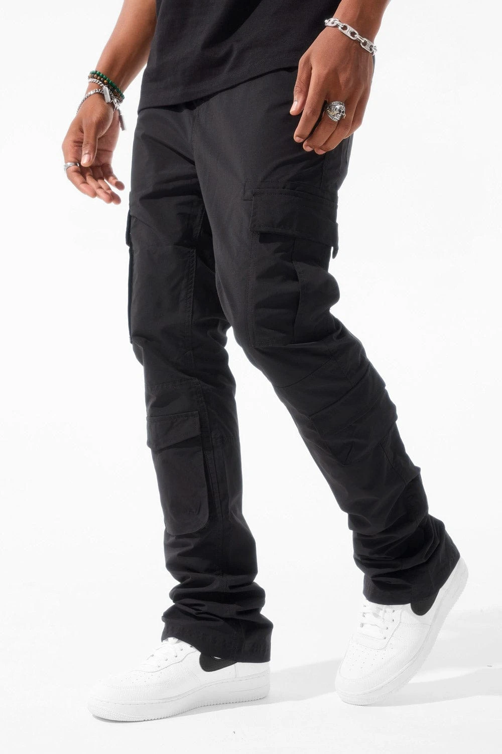 Martin Stacked - Ventura Cargo Pants (Black) 1 Martin Stacked - Ventura Cargo Pants (Black)