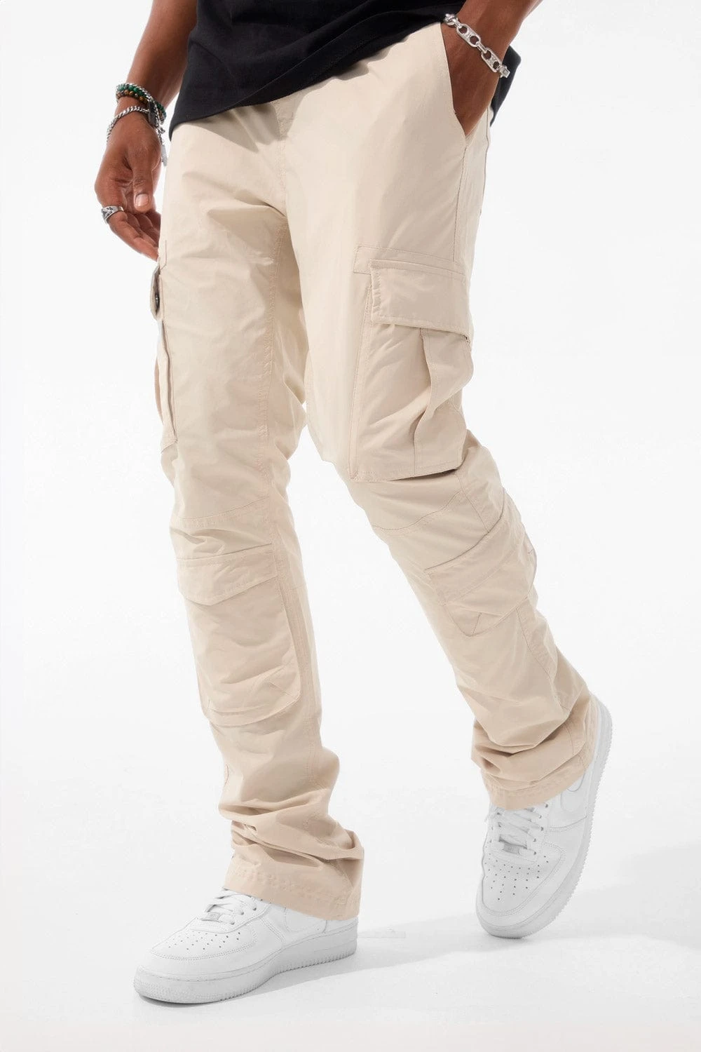 Martin Stacked - Ventura Cargo Pants (Khaki) 1 Martin Stacked - Ventura Cargo Pants (Khaki)
