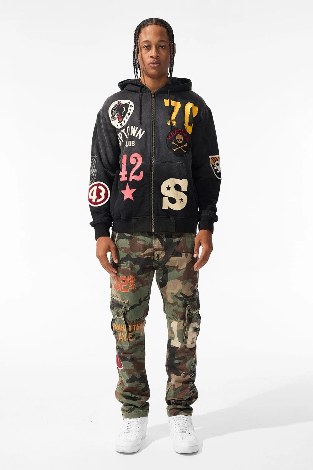 Battalion Zip Up Hoodie (Black Shadow) 3 Battalion Zip Up Hoodie (Black Shadow) - Image 3