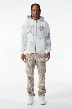 Wooster Zip Up Hoodie (Cream) 8 Wooster Zip Up Hoodie (Cream) -Jordan Craig Shop 891751H CREAM MODEL1