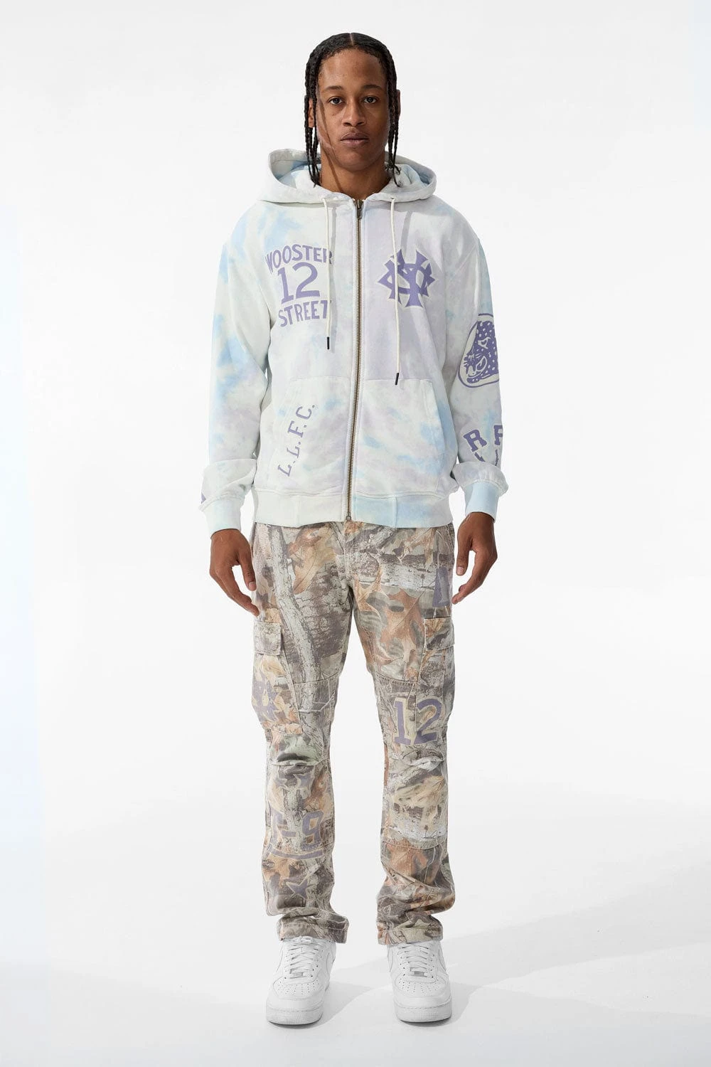 Wooster Zip Up Hoodie (Cream) 4 Wooster Zip Up Hoodie (Cream) - Image 4