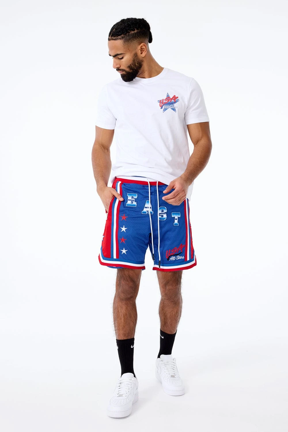 Retro - All Star Basketball Shorts (Retro Blue) 3 Retro - All Star Basketball Shorts (Retro Blue) - Image 3