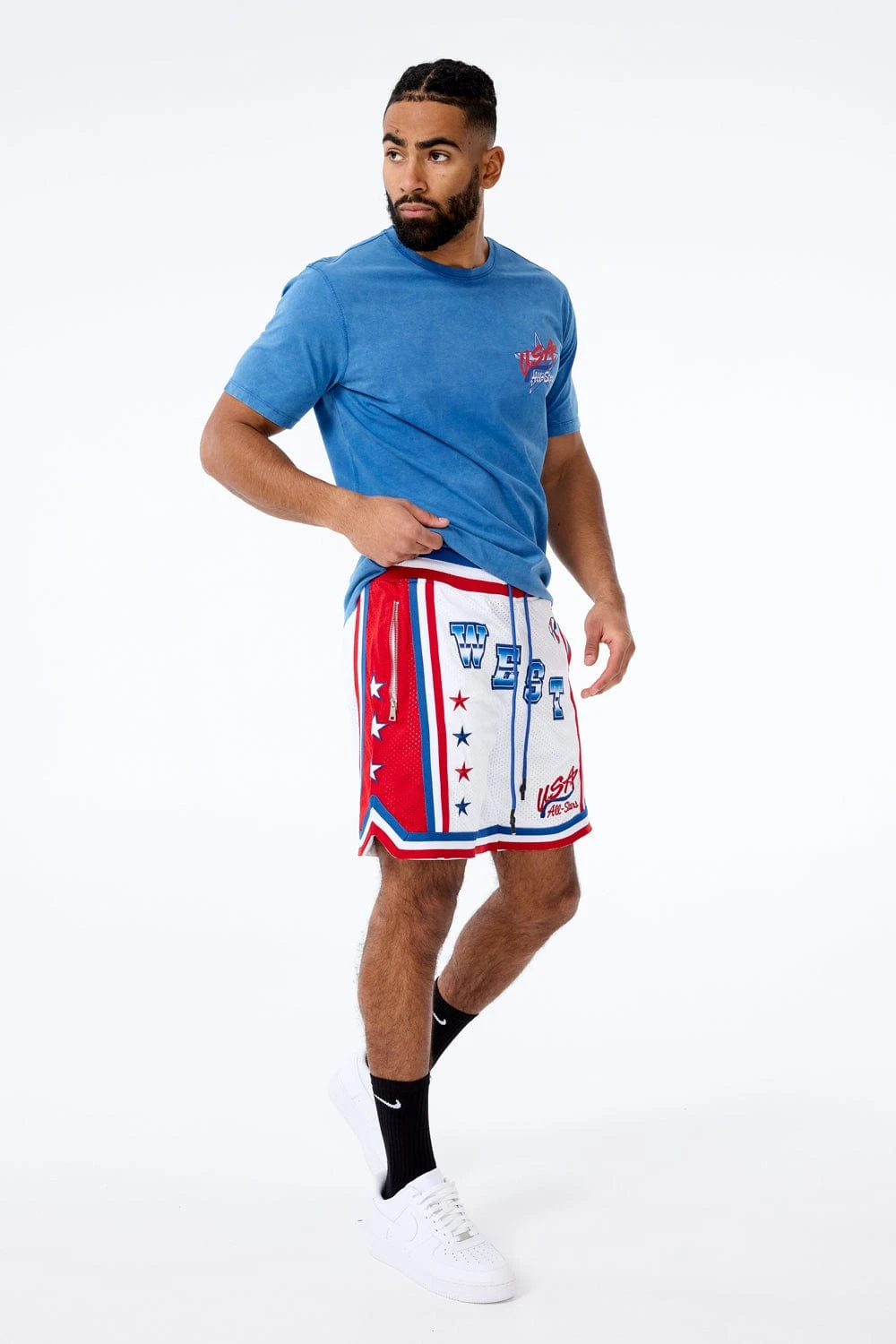 Retro - All Star Basketball Shorts (Wild West) 3 Retro - All Star Basketball Shorts (Wild West) - Image 3