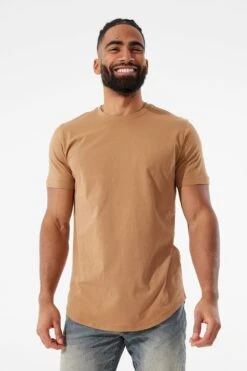 SCALLOP T-SHIRT 3 PACK (EARTH TONE) 6 SCALLOP T-SHIRT 3 PACK (EARTH TONE) -Jordan Craig Shop 8991A MOCHA MODEL1