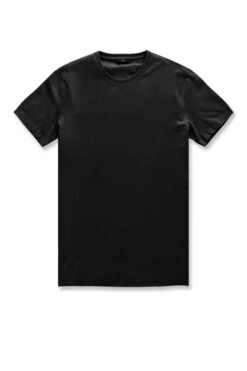 Big Men's Premium Crewneck T-Shirt -Jordan Craig Shop 9034AX BLACK F