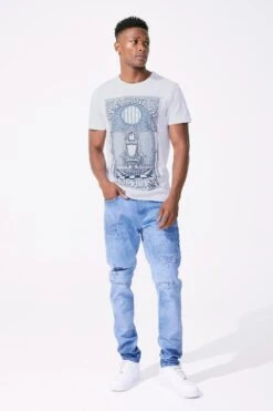 Watch The Throne T-Shirt (White) -Jordan Craig Shop 9093A WHITE MODEL1