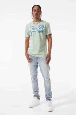 Paradise Tour T-Shirt (Light Sage) 7 Paradise Tour T-Shirt (Light Sage) -Jordan Craig Shop 9100A LIGHT SAGE MODEL1 2b43c779 c80c 4016 a5ea 4429b2d9d00b