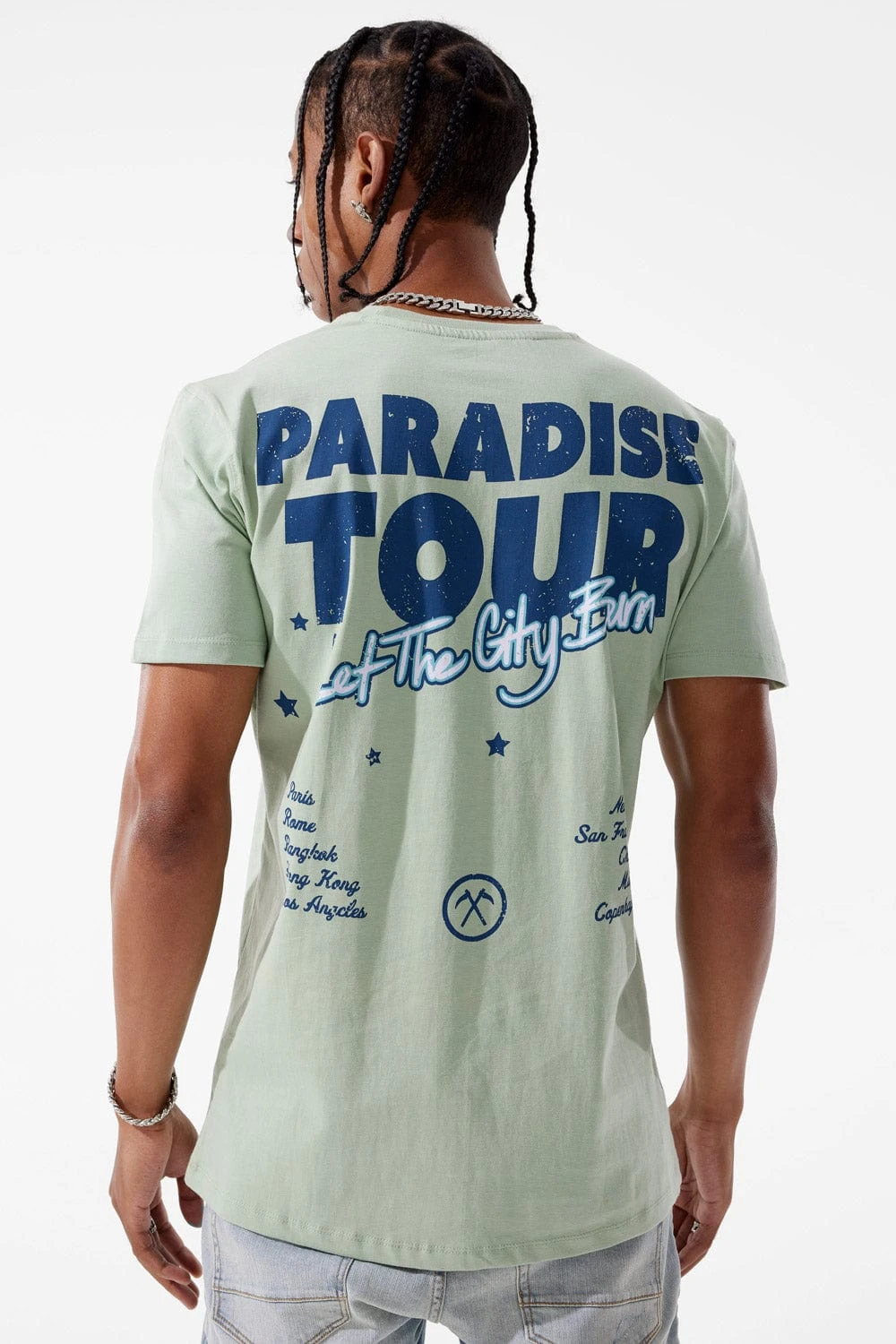 Paradise Tour T-Shirt (Light Sage) 4 Paradise Tour T-Shirt (Light Sage) - Image 4