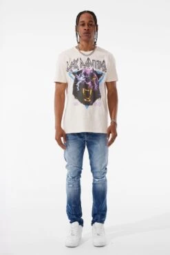Blak Panther T-Shirt (Cream) 8 Blak Panther T-Shirt (Cream) -Jordan Craig Shop 9104A CREAM MODEL3