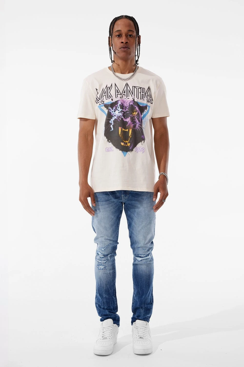 Blak Panther T-Shirt (Cream) 4 Blak Panther T-Shirt (Cream) - Image 4