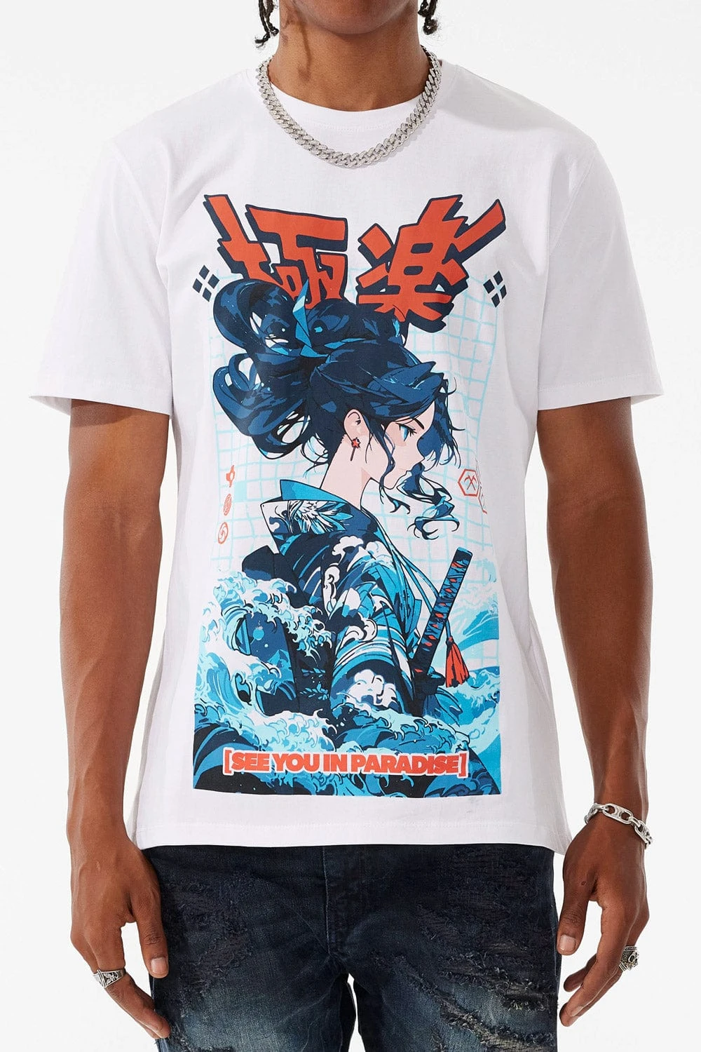 Water Samurai T-Shirt (White) 1 Water Samurai T-Shirt (White)
