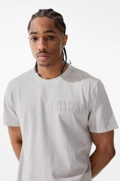 Paradise Washed T-Shirt 28 Paradise Washed T-Shirt -Jordan Craig Shop 9117A LIGHT GREY MODEL3