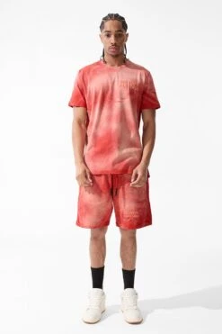 Paradise Washed T-Shirt 32 Paradise Washed T-Shirt -Jordan Craig Shop 9117A RED MODEL1