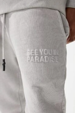 Paradise Washed Stacked Sweatpants 28 Paradise Washed Stacked Sweatpants -Jordan Craig Shop 9117L LIGHT GREY MODEL2