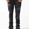 Paradise Washed Stacked Sweatpants -Jordan Craig Shop 9117L VINTAGE BLACK MODEL1