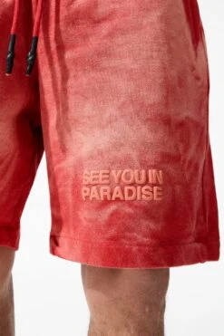 Retro - Paradise Washed Shorts -Jordan Craig Shop 9117S RED MODEL2