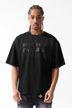 SYIP Boxy T-Shirt 36 SYIP Boxy T-Shirt -Jordan Craig Shop 9120A BLACK SHADOW MODEL2