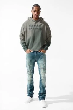 SYIP Cropped Pullover Hoodie 34 SYIP Cropped Pullover Hoodie -Jordan Craig Shop 9120H DESERTSTORM MODEL1