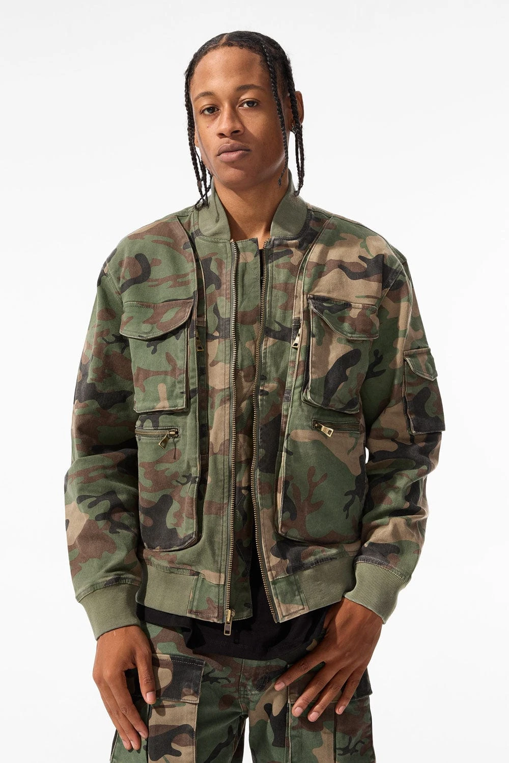 Camo Mercenary Bomber Jacket (Vintage Camo) 1 Camo Mercenary Bomber Jacket (Vintage Camo)