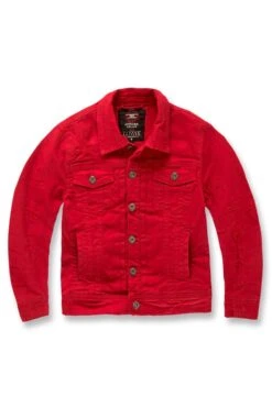 Kids Tribeca Twill Trucker Jacket (Core Colors) 32 Kids Tribeca Twill Trucker Jacket (Core Colors) -Jordan Craig Shop 91411K RED F 89903546 b1eb 402a 87dd 66f0df9e2de2