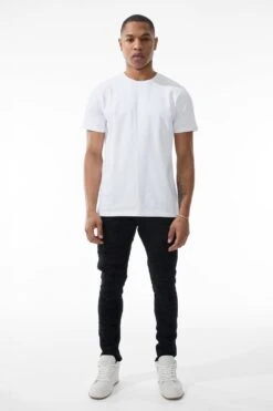 Heavyweight Crewneck T-Shirt 31 Heavyweight Crewneck T-Shirt -Jordan Craig Shop 9150A WHITE MODEL1