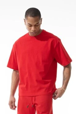 Burbank Boxy T-Shirt -Jordan Craig Shop 9152 RED MODEL2