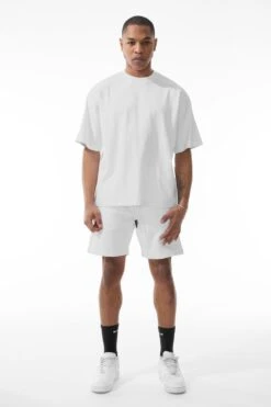 Burbank Boxy T-Shirt -Jordan Craig Shop 9152 WHITE MODEL1